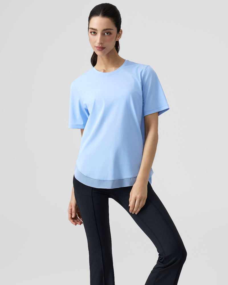 Women's Workout Athletic Mesh Back T-Shirts
