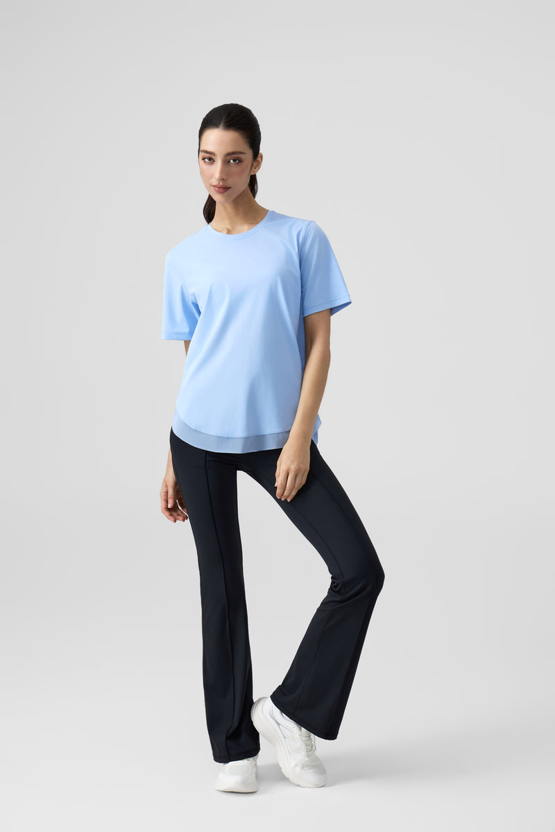 Women's Workout Athletic Mesh Back T-Shirts