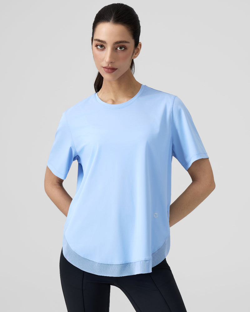 Women's Workout Athletic Mesh Back T-Shirts