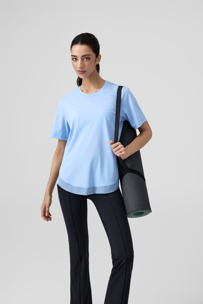 Women's Workout Athletic Mesh Back T-Shirts