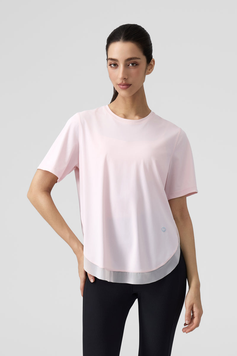 Women's Workout Athletic Mesh Back T-Shirts